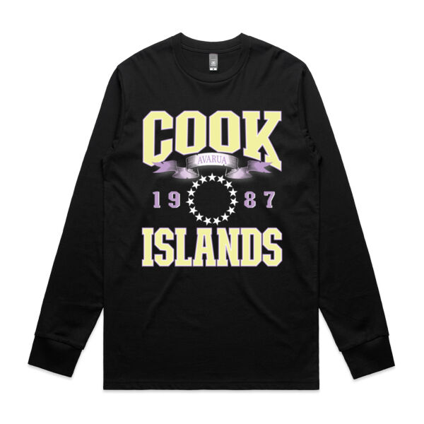 Cook Islands PASTEL - Mens Staple Longsleeve Tee Thumbnail
