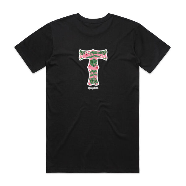 Tonga Pink Hibiscus - Mens Staple T shirt Thumbnail